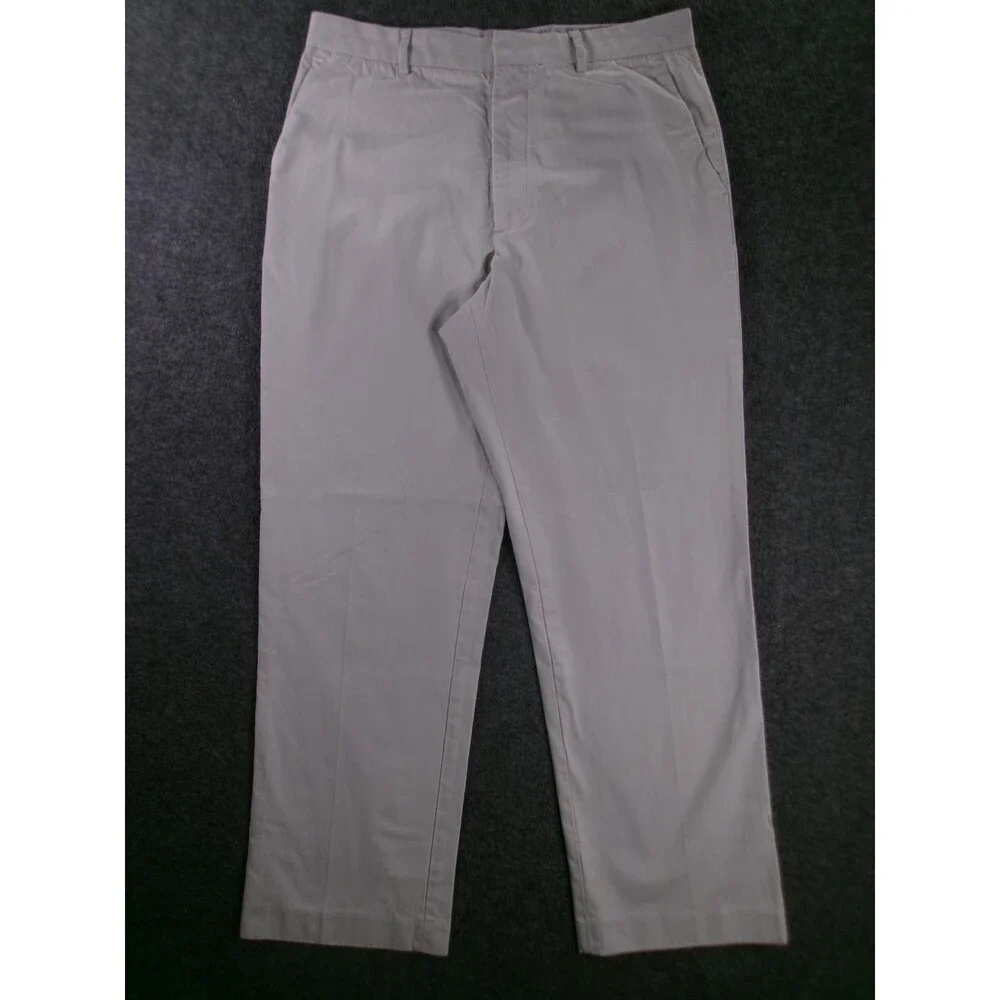 Vintage J Crew Pants Men 34X31 Beige Straight Leg Regular Fit Office Tag 34X32